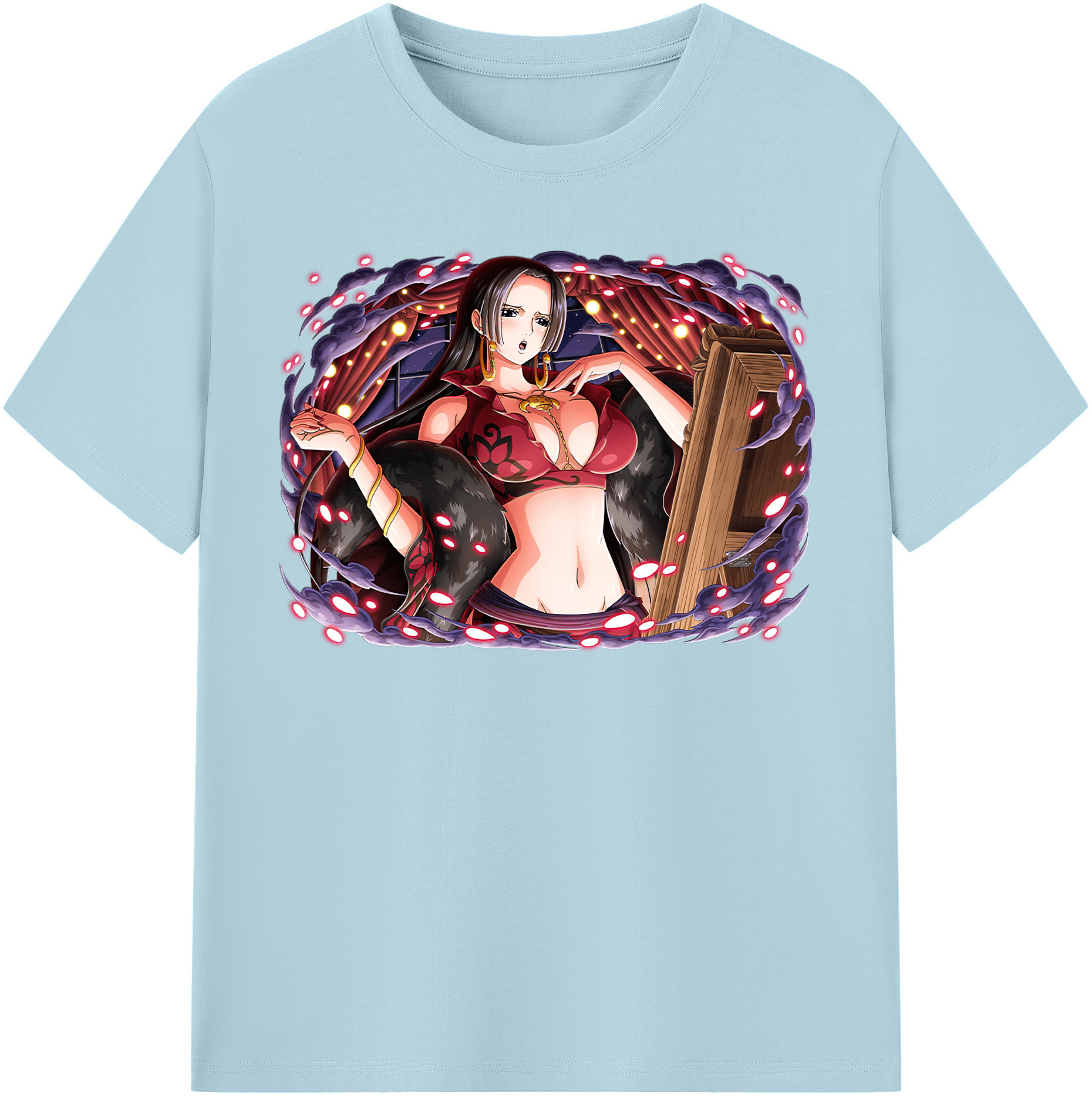 ワンピース ボア・ハンコック ONE PIECE Boa·Hancock 綿100％半袖Tシャツ（フロントプリント）